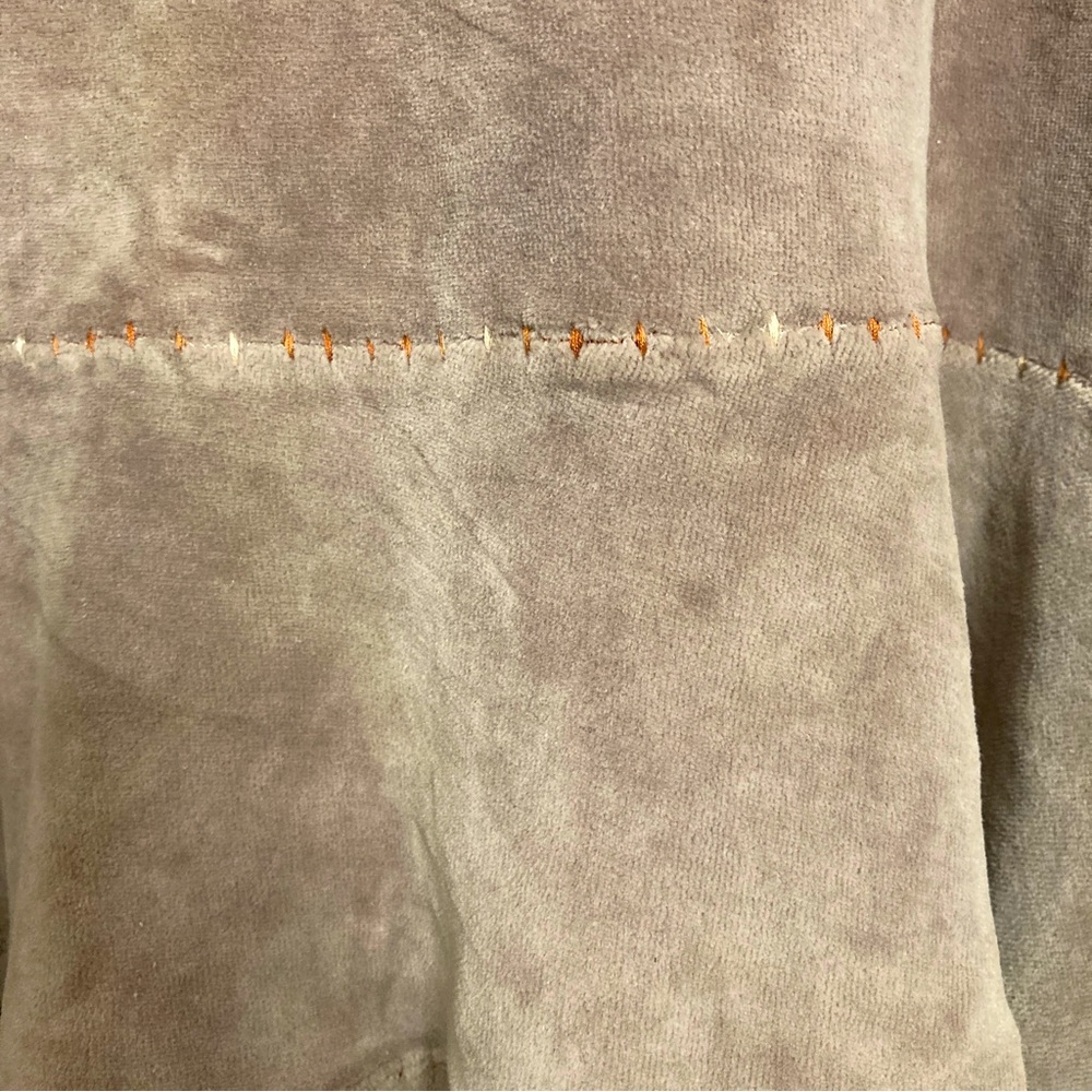 Blue Sky Beige Velour Ruffle Maxi Skirt With Drawstring Waistband - Size S - Picture 5 of 9